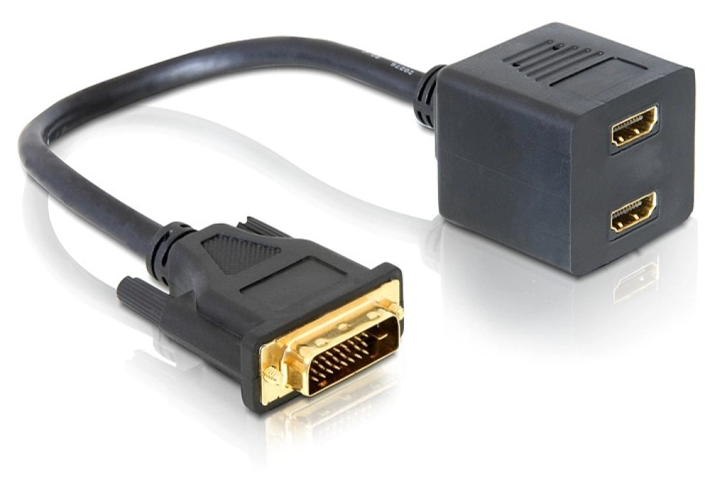 DeLOCK Adapter DVI-D (M) > 2x HDMI (F)