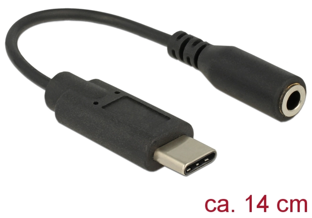 DeLOCK Audio Adapter USB Type-C male > Stereo Jack female - 15 cm