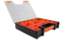 DeLOCK Boîte d'assortiment Orange / Noir 14 compartiments