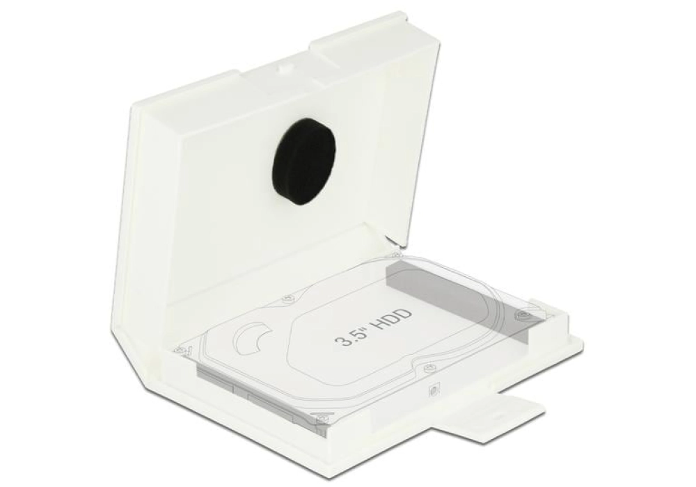 DeLOCK Boîtier de protection pour HDD 3.5″ (Blanc)