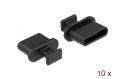 DeLOCK Bouchon pour USB Type-C avec prise - 10x - Noir