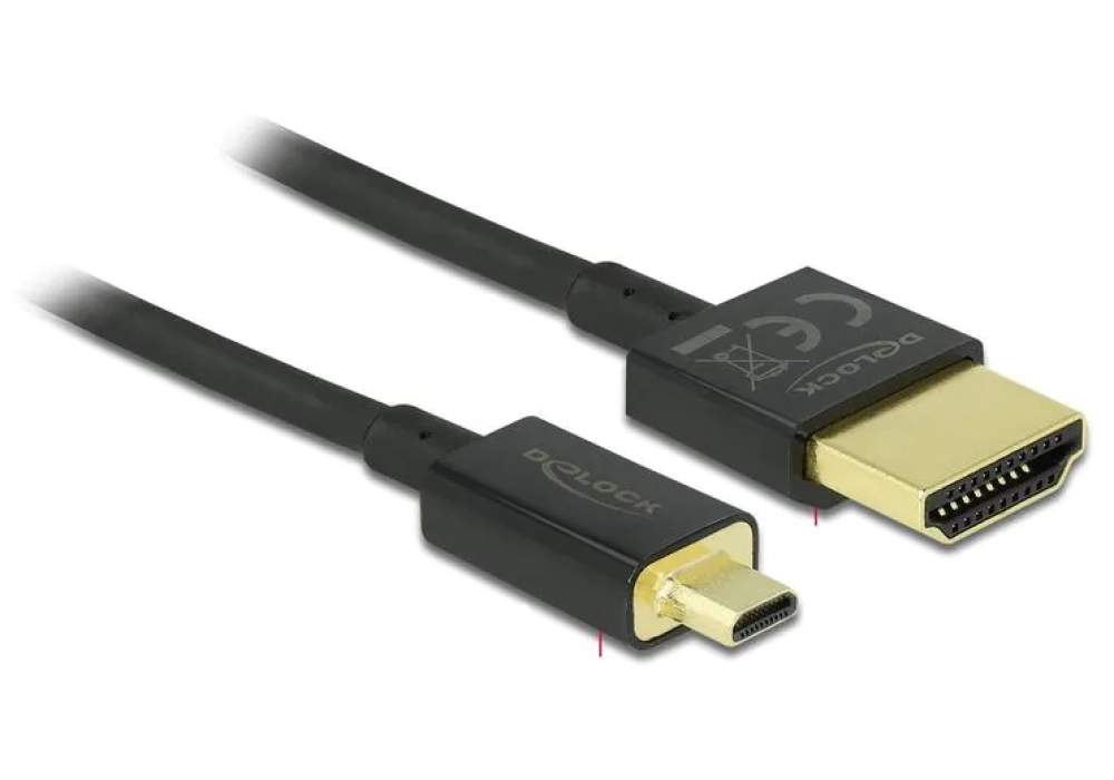 Delock Câble 4K 60Hz HDMI - Micro HDMI (HDMI-D) - 5.0 m