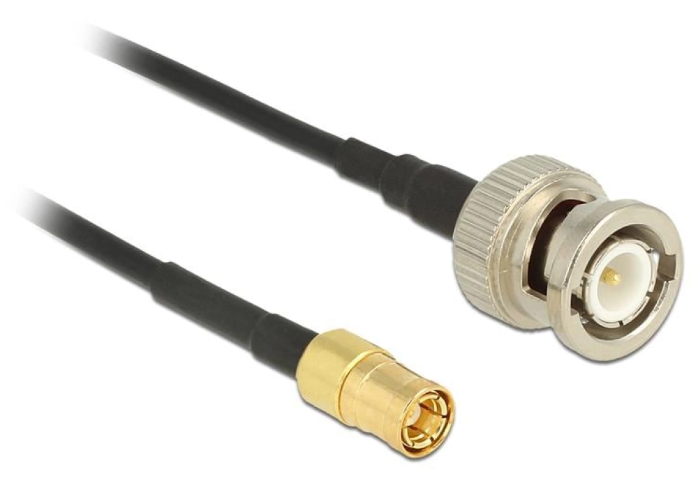 DeLOCK Câble antenne BNC Plug > SMB Plug RG-174 - 2.0 m