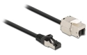 DeLOCK Câble d'extension Keystone Cat 6A, S/FTP (Noir) - 0.25 m