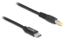 DeLOCK Câble de chargement USB-C vers 5.5 x 2.5 mm - 1.5 m