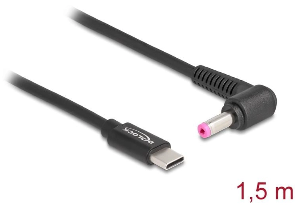 DeLOCK Câble de chargement USB-C vers HP 4.8 x 1.7 mm - 1.5 m