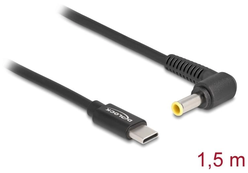 DeLOCK Câble de chargement USB-C vers Samsung 5.5 x 3.0 mm - 1.5 m