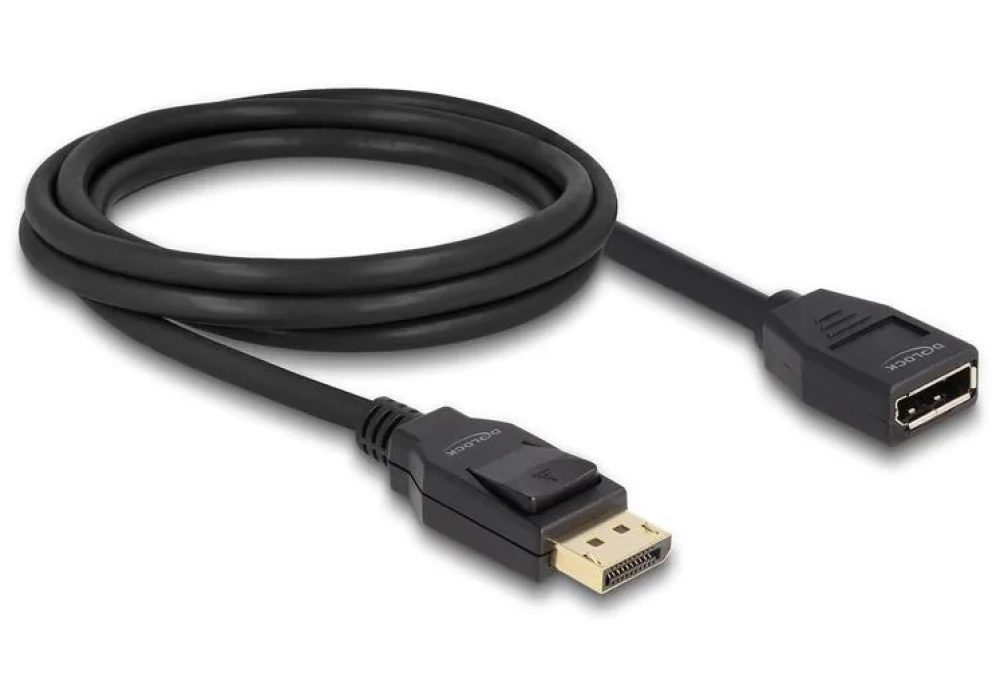 Delock Câble de prolongation 4K 60 Hz DisplayPort - DisplayPort, 2 m