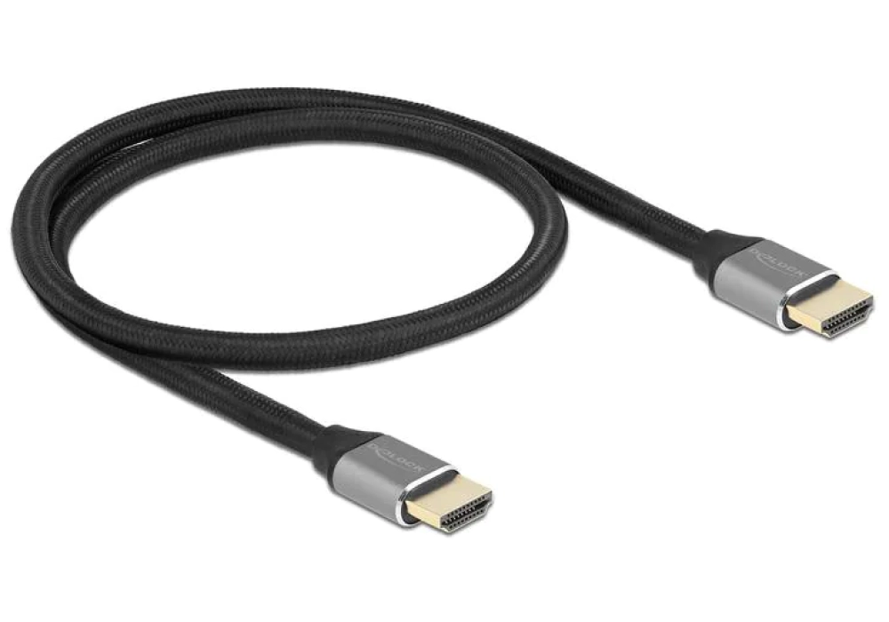Delock Câble HDMI / HDMI - 8K 60Hz - 0.5 m (Gris)