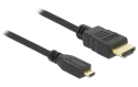 Delock Câble HDMI - Micro HDMI (HDMI-D) - 1.0 m