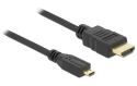 Delock Câble HDMI - Micro HDMI (HDMI-D) - 3.0 m