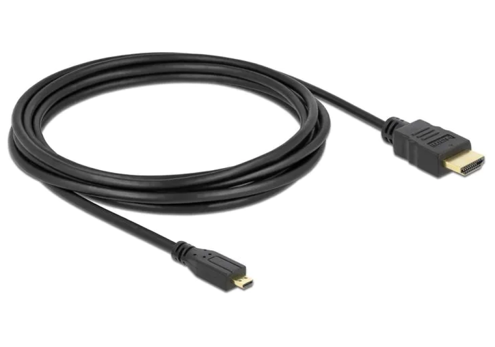 Delock Câble HDMI - Micro HDMI (HDMI-D) - 3.0 m