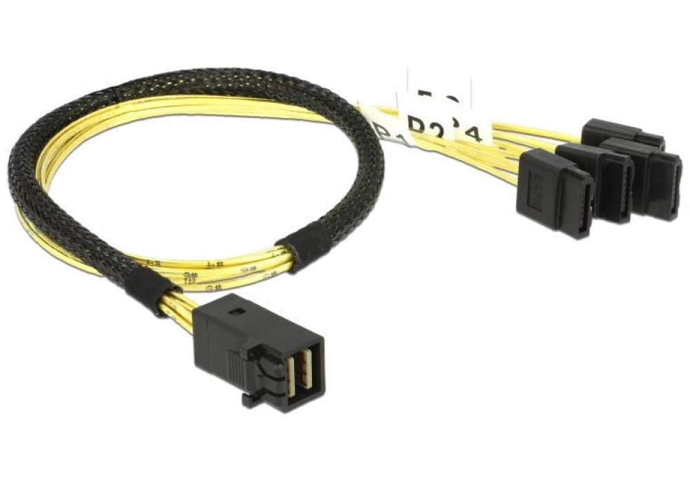 DeLOCK Câble SATA SFF-8643 - 4xSATA 50 cm