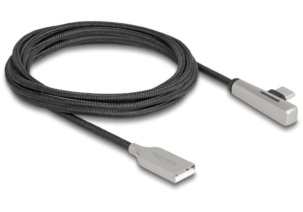 Delock Câble USB 2.0 Fonction de charge rapide 60 W USB A - USB C 2 m