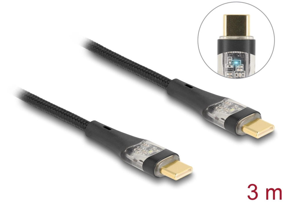 Delock Câble USB 2.0 PD 3.0 100W USB C - USB C 3 m