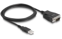Delock Câble USB 2.0 - série RS-232 avec vis et protection ESD - 1.3m