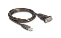 DeLOCK Câble USB 2.0 Type-A vers 1 x Serial RS-232 avec écrous - 1.5 m