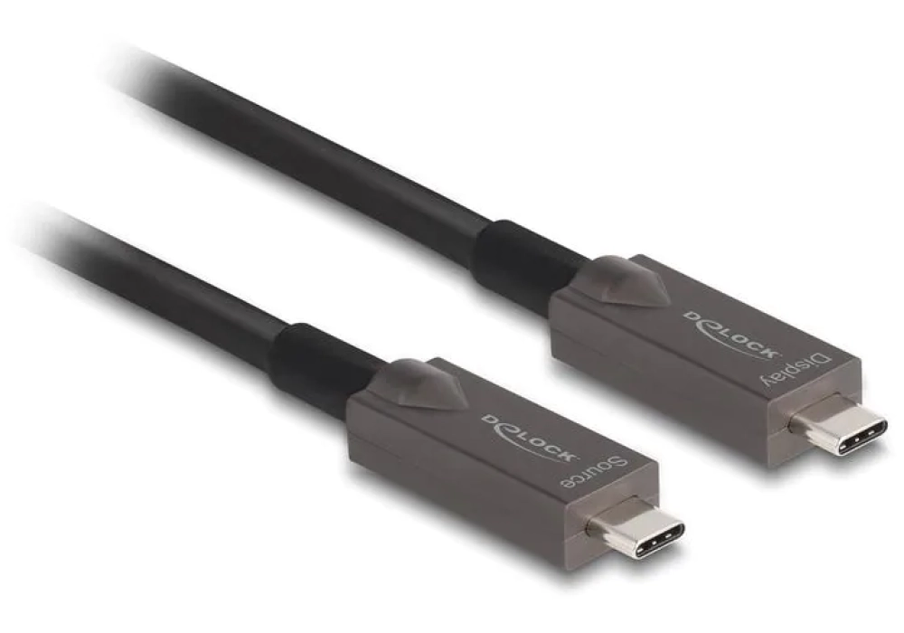 DeLock Câble USB type C / USB type C - optique 4K 10Gbps - 3.0 m