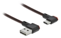 DeLOCK Cable Easy USB 2.0 A/USB Type-C Male - 90/270° - 0.2 m