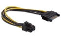 DeLOCK Cable Power SATA 15-pin > 6-pin PCI Express