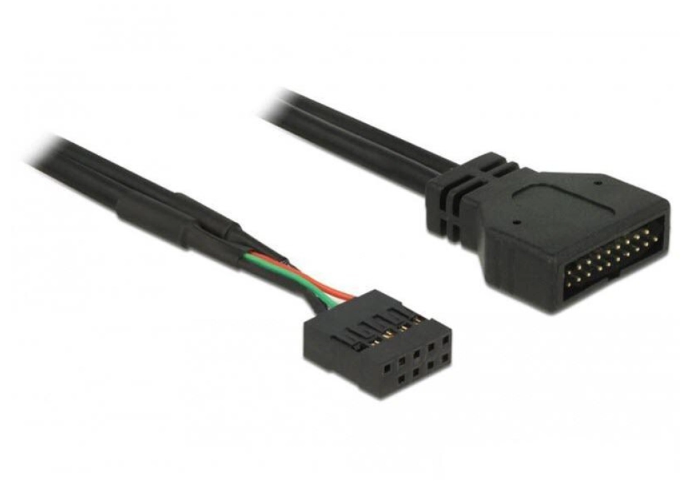DeLOCK Cable USB 2.0 pin header female > USB 3.0 pin header male (45 cm)