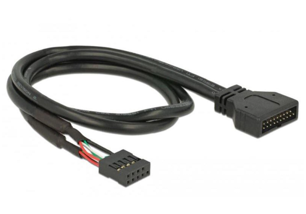 DeLOCK Cable USB 2.0 pin header female > USB 3.0 pin header male (45 cm)