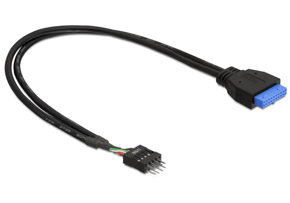 DeLOCK Cable USB 3.0 pin header female > USB 2.0 pin header male