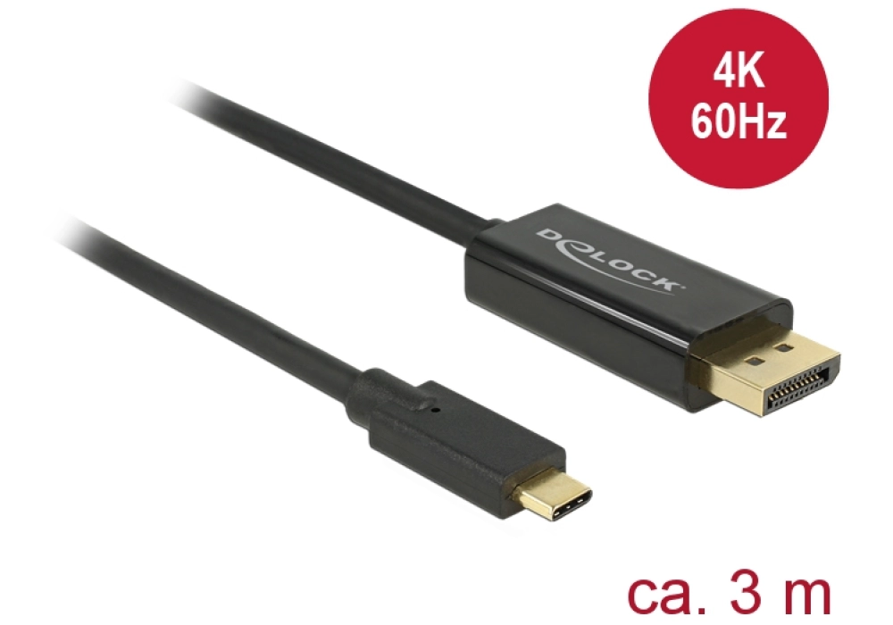DeLOCK Cable USB Type-C male > DisplayPort male - 3 m 