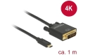 DeLOCK Cable USB Type-C male > DVI male - 1 m 
