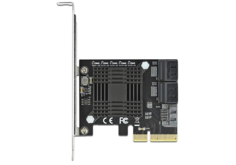 DeLOCK Carte 5 ports SATA PCI Express x4 (LP)
