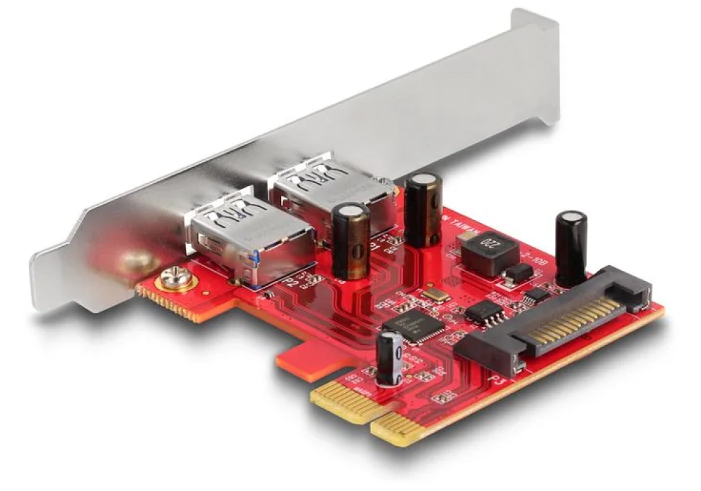 Delock Carte PCI Express USB 5 Gbps Type-A femelle LP