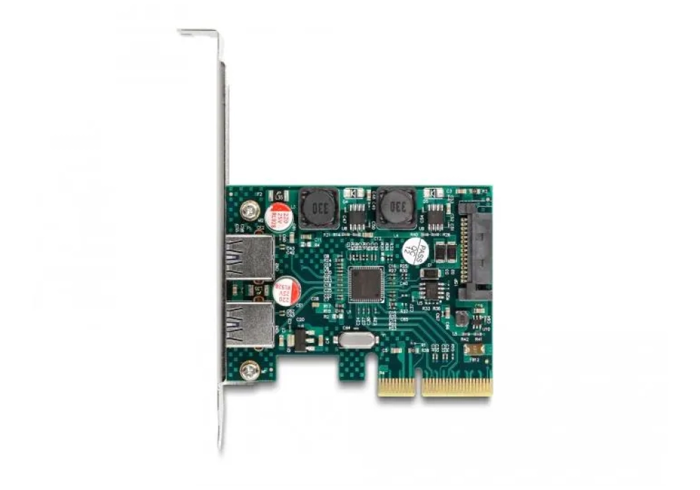 Delock Carte PCIe USB 3.1 Gen 2 - 2x USB type A