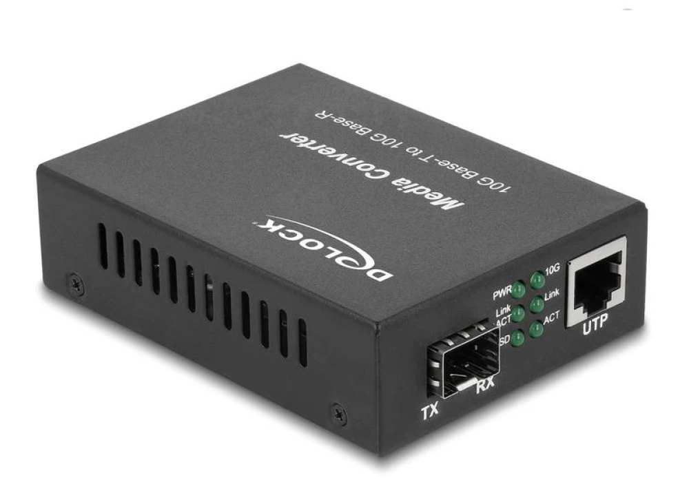 Delock Convertisseur de médias 10GBase-R SFP+ á 10GBase-T RJ45