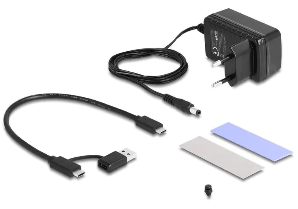 Delock Convertisseur USB-C pour 1x M.2 NVMe SSD +1x SATA SSD/HDD