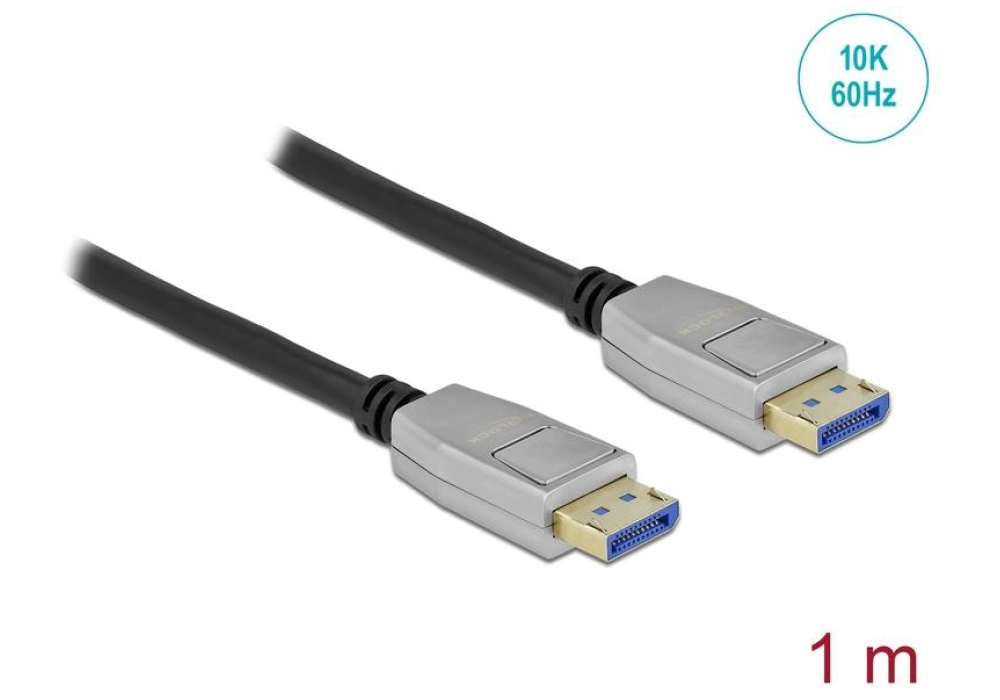 DeLOCK DisplayPort / DisplayPort 10K (Gris) - 1.0 m