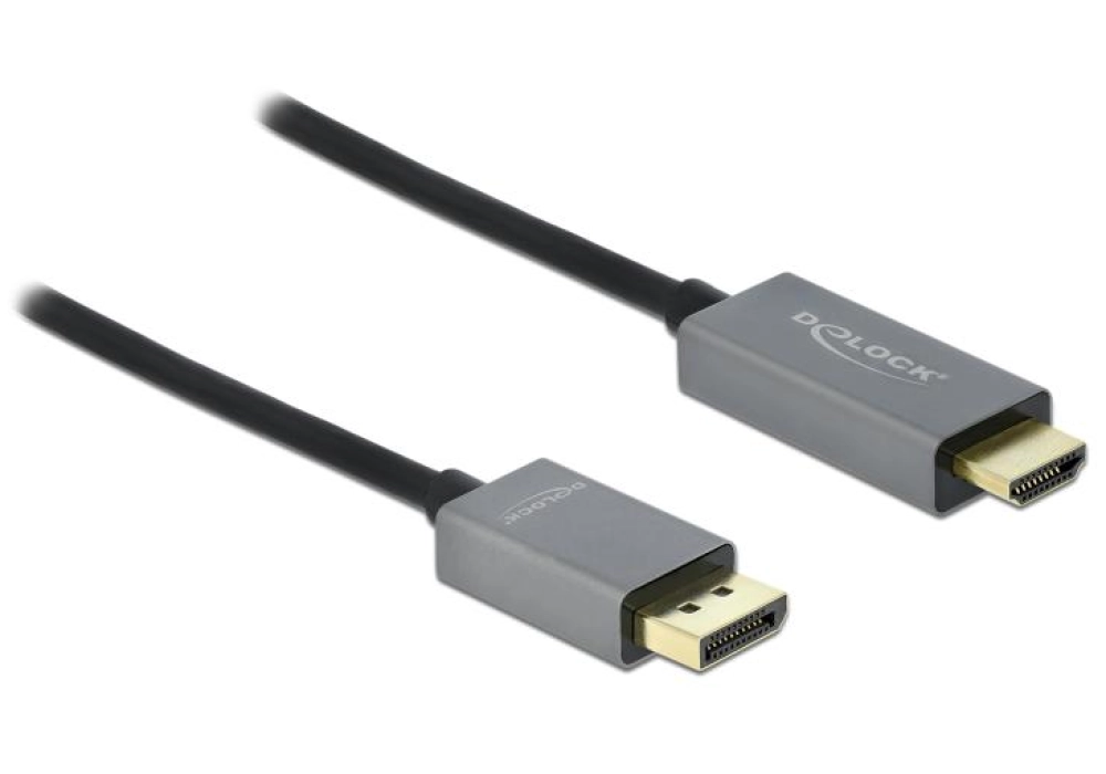 DeLOCK DisplayPort / HDMI Cable - 4K HDR - 2.0 m