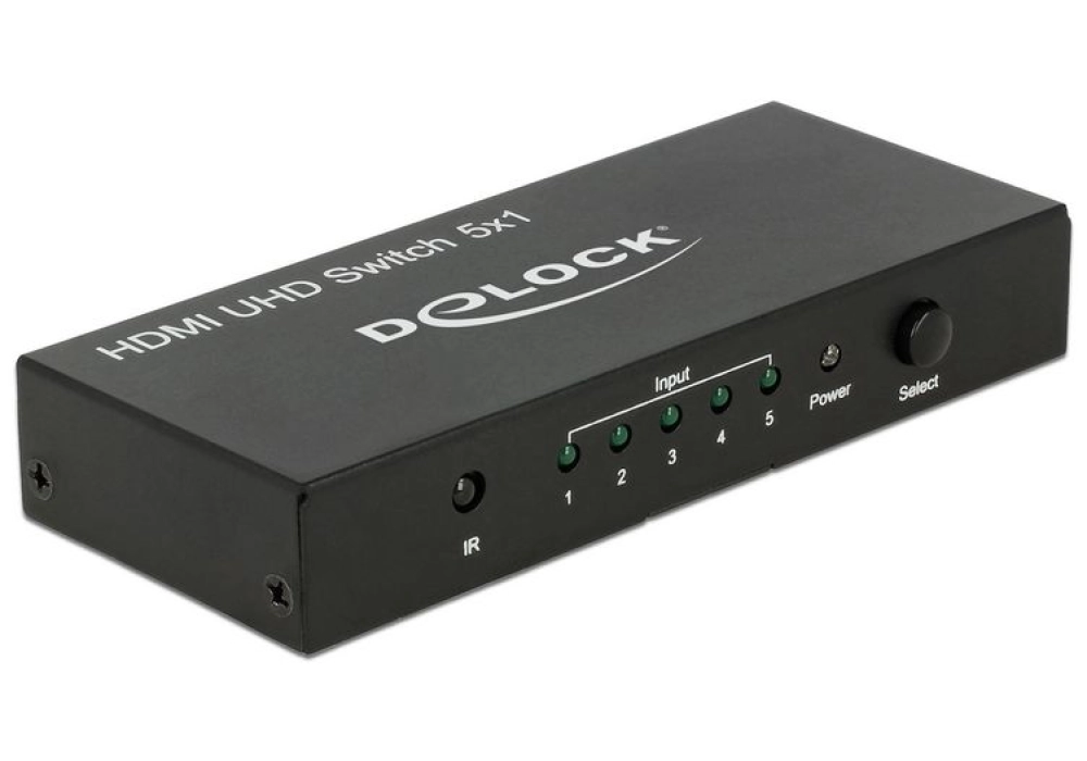 DeLOCK Distributeur 5 Port HDMI Switch 4K/60Hz