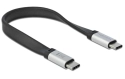 DeLOCK Flat Ribbon Cable USB Type-C 3.2 male > USB 3.2 male - 22 cm