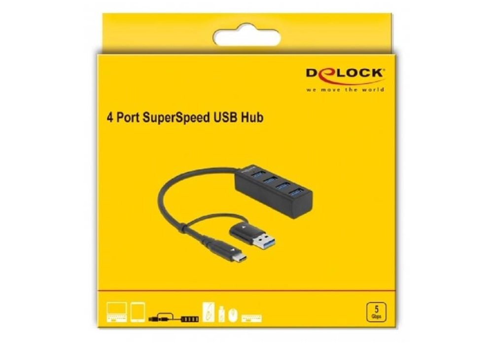 DeLOCK Hub USB 3.0 Type-C
