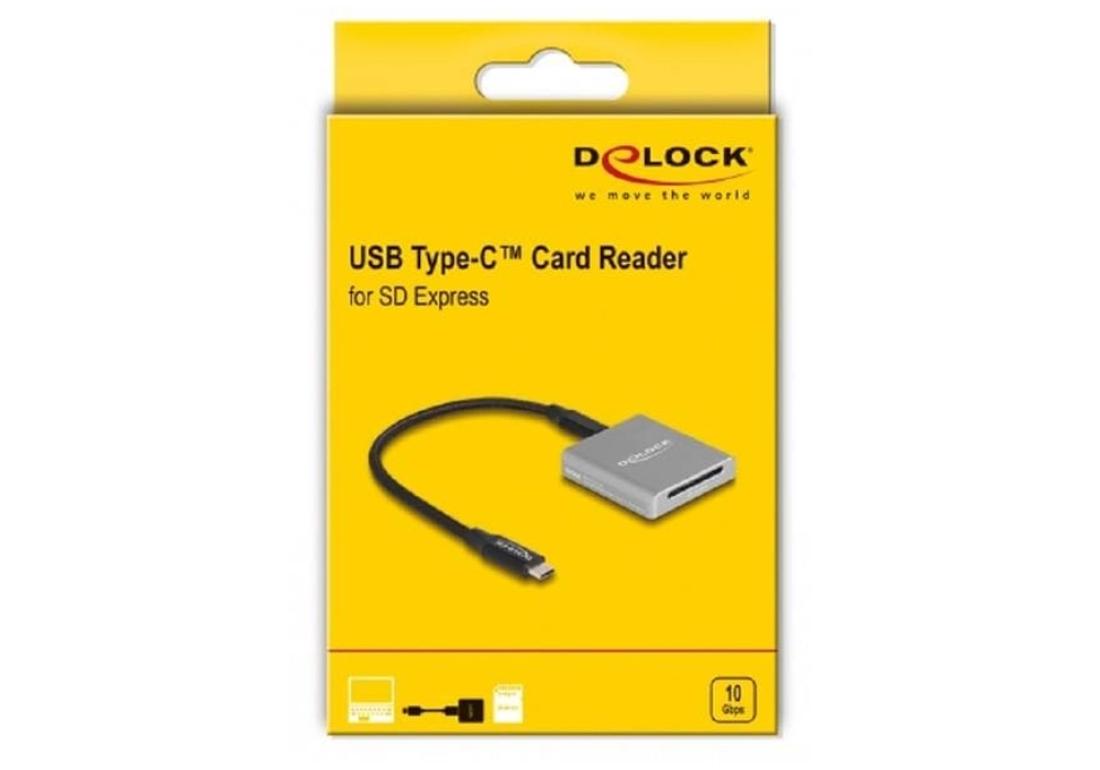 DeLOCK Lecteur USB Type-C pour cartes SD Express (SD 7.1)