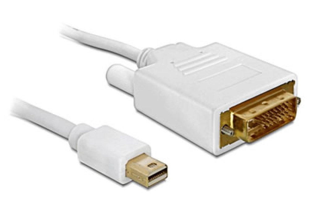 DeLOCK mini DisplayPort to DVI 24-pin Cable - 5.0 m (White)