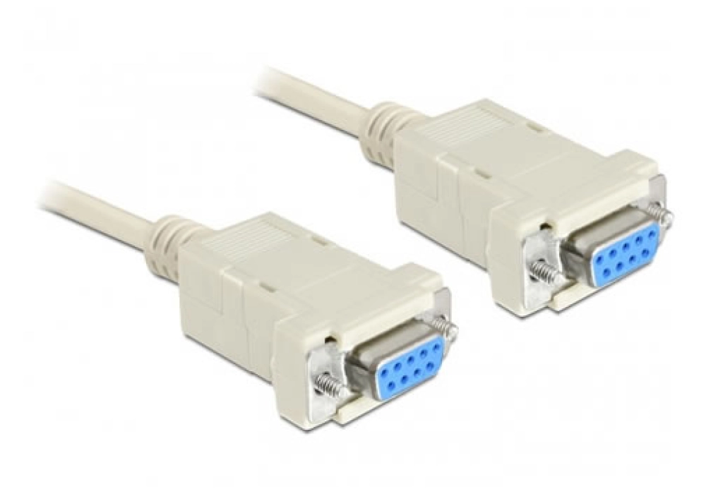 DeLOCK Null Modem Cable - 3.0 m (Blanc)