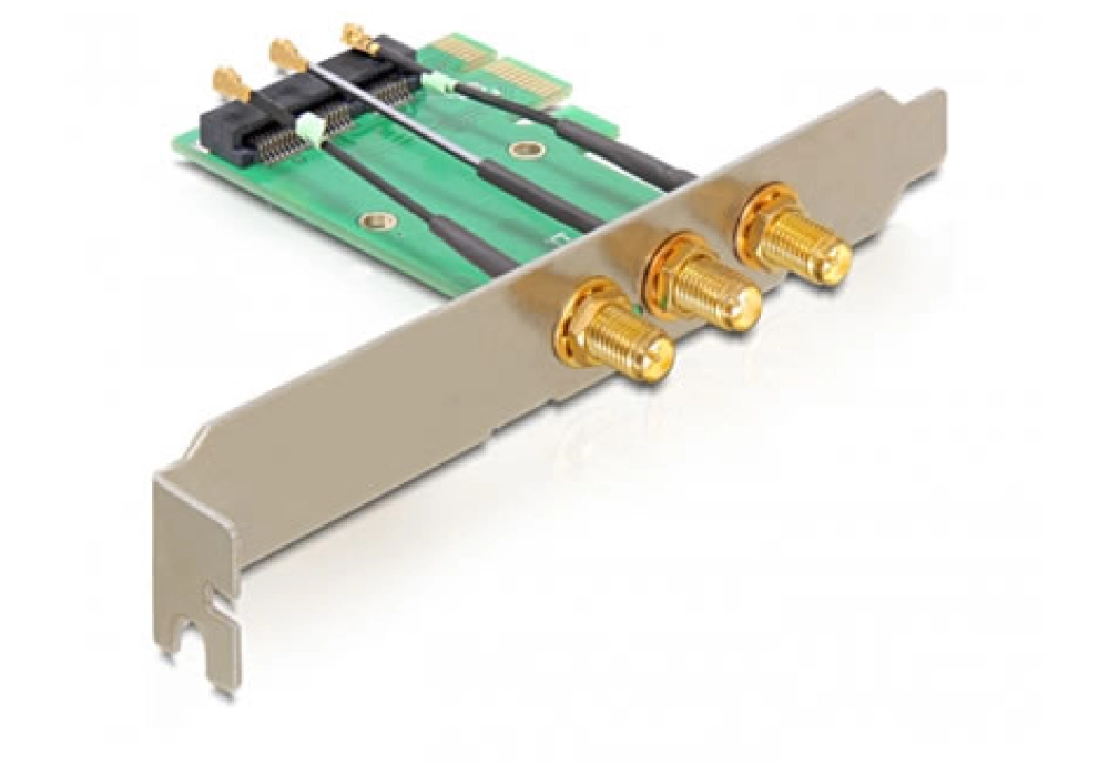 DeLOCK PCIe Card > MiniPCIe + 3 RP-SMA Ports