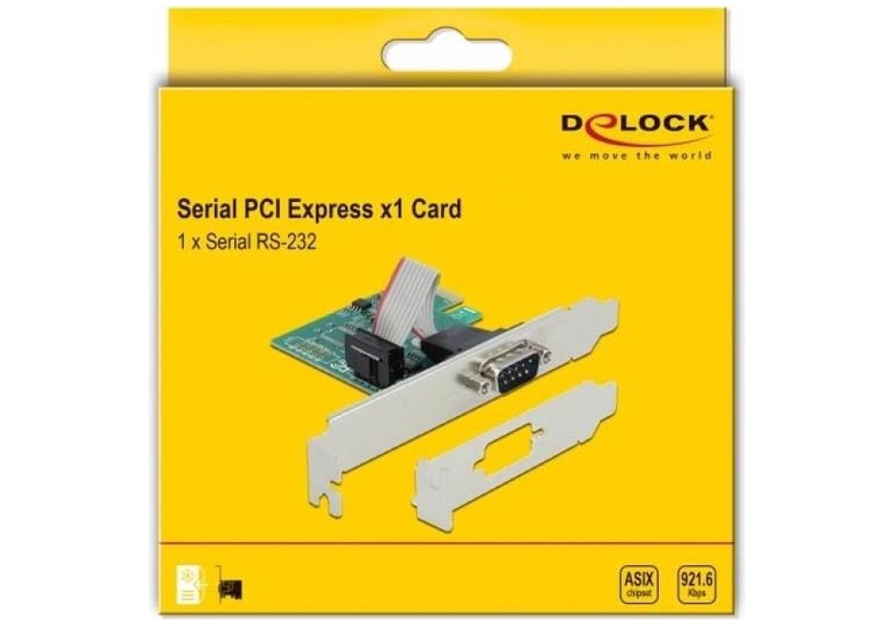 DeLOCK PCIe Card 1 x Serial (LP)