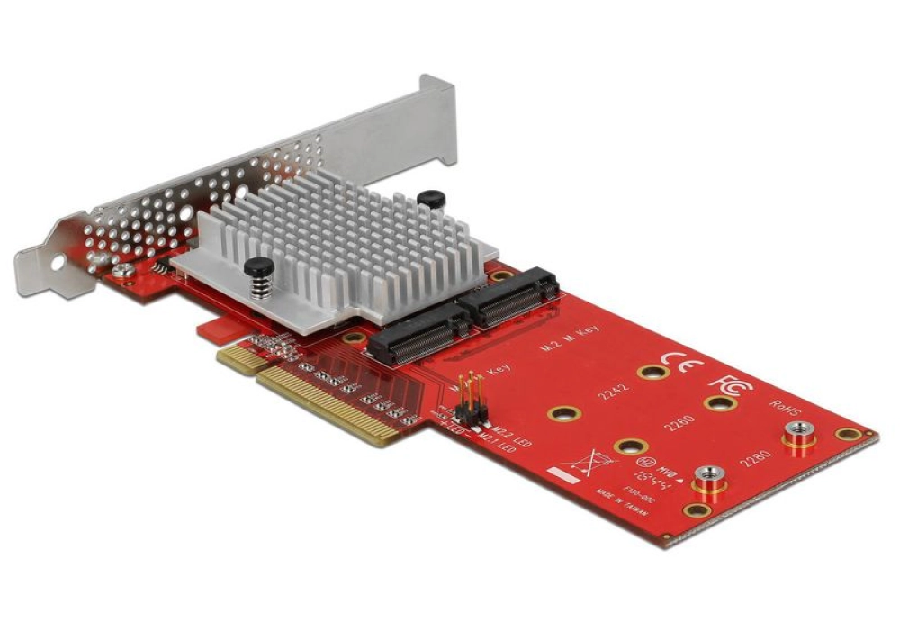 DeLOCK PCIe Card 2 x M.2 NVMe