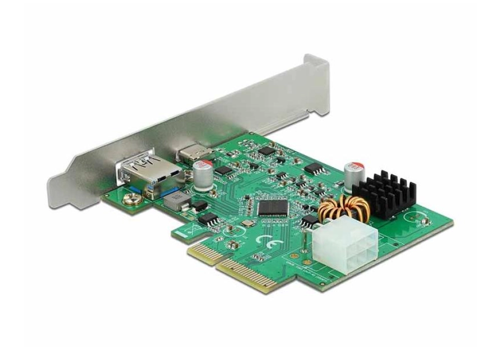 DeLOCK PCIe Card 2 x USB 3.2 Gen 2 (Type-A + Type-C)