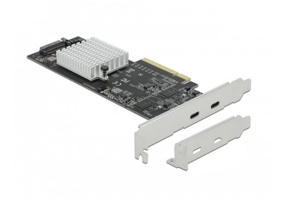 DeLOCK PCIe Card 2 x USB 3.2 Gen2x2 (Type-C)