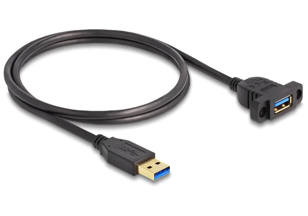 Delock rallonges à encastrer USB 3.0 USB A - USB A 1 m