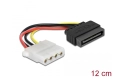 DeLOCK SATA 15-pin Power (straight) to 4-pin Molex