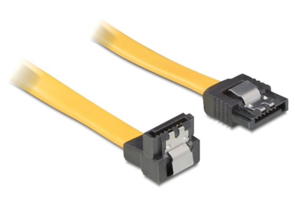 DeLOCK SATA Cable Down/Straight Yellow - 30 cm